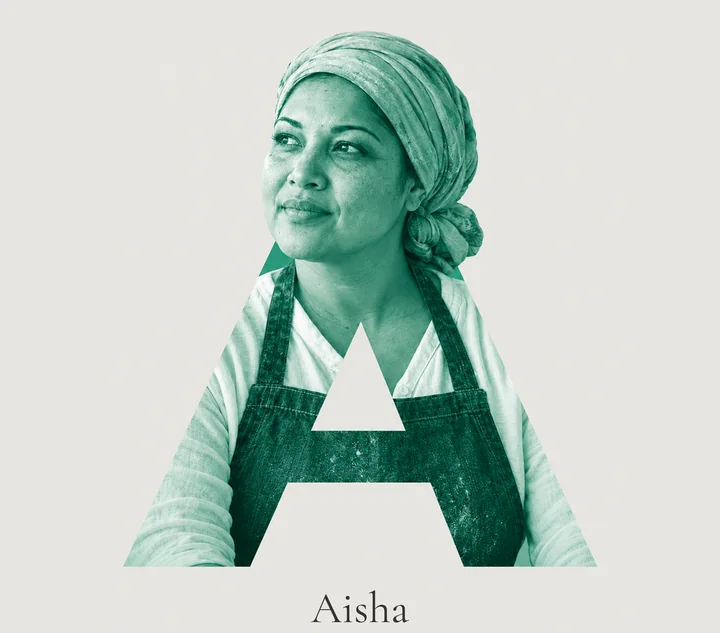 Aisha, bakery and café owner (illustrative persona)